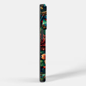 Coques Case-Mate iPhone Beaux engrenages et roses sur le thème Steampunk (Verso / Droite)