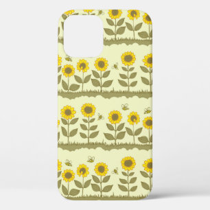 Case-Mate iPhone Case Beaux tournesols et abeilles sans couture motif