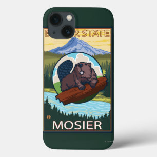 iPhone 13 Coque Beaver & Mt. Hood - Mosier, Oregon