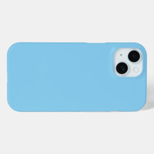 Coques Case-Mate iPhone Bébé bleu ciel couleur solide (Verso (horizontal))