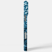 Coques Case-Mate iPhone Bébé bleu clair faux paillettes scintillantes (Verso / Droite)