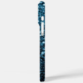 Coques Case-Mate iPhone Bébé bleu clair faux paillettes scintillantes (Verso / Gauche)