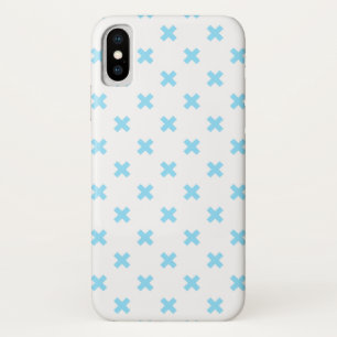 Case-Mate iPhone Case Bébé bleu croix coutures sur blanc