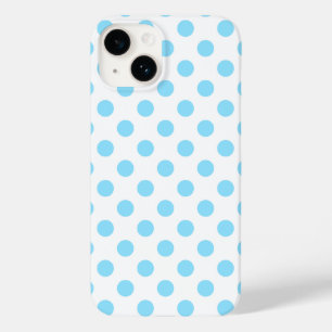 Coque Pour iPhone 14 Bébé bleu et blanc pois Coque-Mate iPhone ca