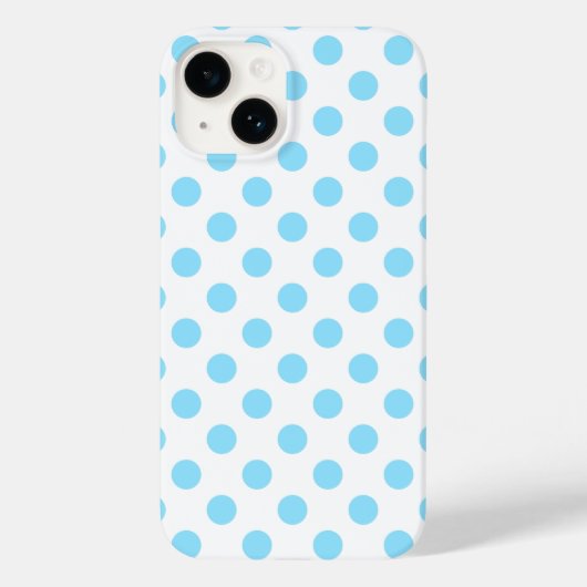 Coques Case-Mate iPhone Bébé bleu et blanc pois Coque-Mate iPhone ca (Verso)