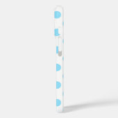 Coques Case-Mate iPhone Bébé bleu et blanc pois Coque-Mate iPhone ca (Verso / Gauche)