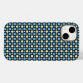 Coques Case-Mate iPhone Bébé Bleu Jaune Motif Pois (Verso (horizontal))