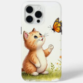 Coques Case-Mate iPhone Bébé chat et papillon (Verso)