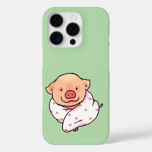 Coques Case-Mate iPhone Bébé Cochon Mignon Enveloppé dans une Couverture (Verso)