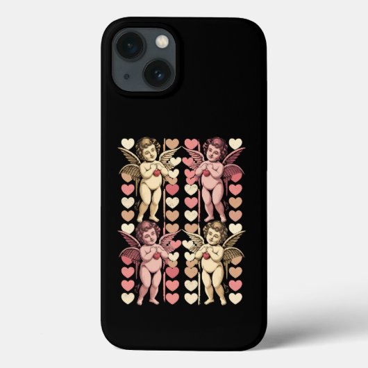 Coques Case-Mate iPhone Bébé Cupidon Coquette arc Rétro Saint-Valentin (Verso)