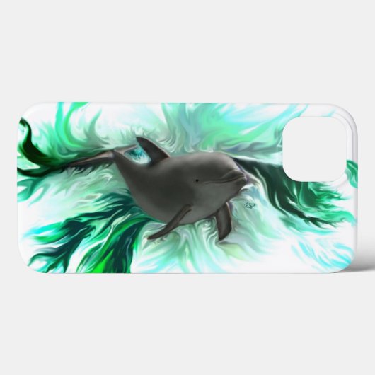 Coques Case-Mate iPhone Bébé dauphin (Verso (horizontal))