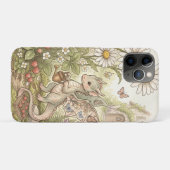 Coques Case-Mate iPhone Bébé dragon mignon faisant du jardinage dans un co (Dos (Horizontal))