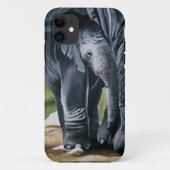 Coques Case-Mate iPhone Bébé Eléphant Gris mou (Dos)