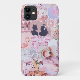 Case-Mate iPhone Case Bébé fille rose asesthéticienne Collage de puissan