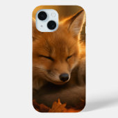 Coques Case-Mate iPhone Bébé Fox dans les feuilles d'automne (Verso)