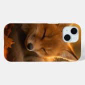 Coques Case-Mate iPhone Bébé Fox dans les feuilles d'automne (Verso (horizontal))