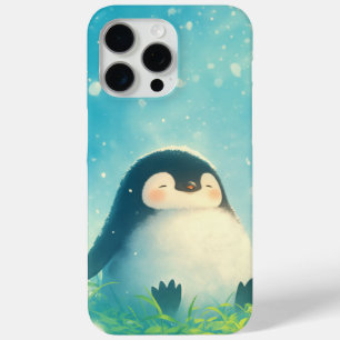 Coque iPhone 15 Pro Max Bébé manchot se détend
