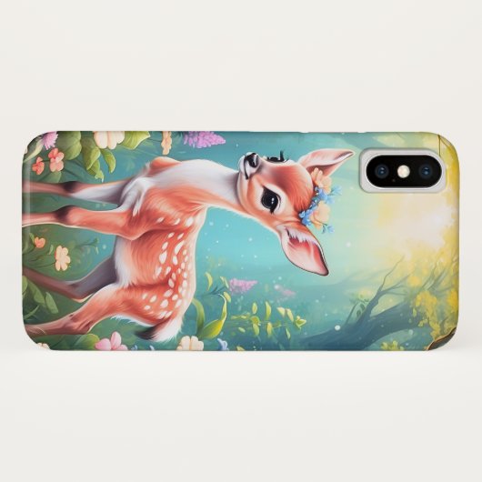 Coques Case-Mate iPhone Bébé mignon cerf (Dos (Horizontal))