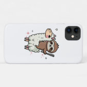 Coques Case-Mate iPhone Bébé paresseux mignon et lama (Dos (Horizontal))