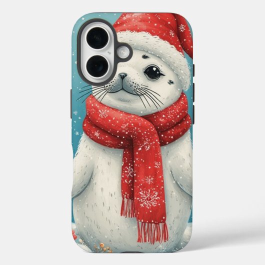Coques Case-Mate iPhone Bébé Phoque de Fête (Verso)