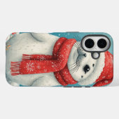 Coques Case-Mate iPhone Bébé Phoque de Fête (Verso (horizontal))