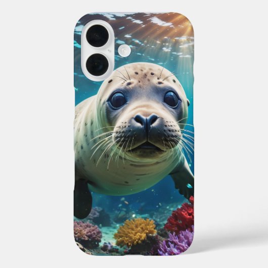 Coques Case-Mate iPhone Bébé phoque sous l'eau (Verso)