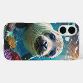 Coques Case-Mate iPhone Bébé phoque sous l'eau (Verso (horizontal))