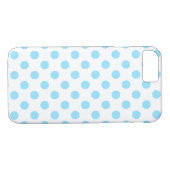 Coques Case-Mate iPhone Bébé pois bleu et blanc (Dos (Horizontal))