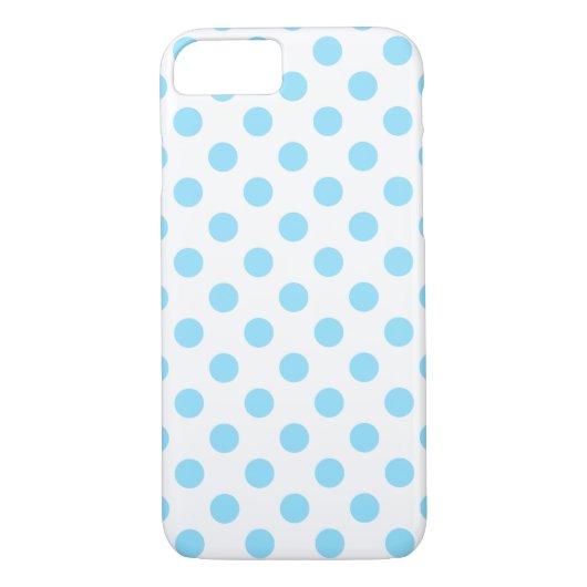 Coques Case-Mate iPhone Bébé pois bleu et blanc (Dos)