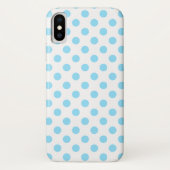 Coques Case-Mate iPhone Bébé pois bleu et blanc (Dos)