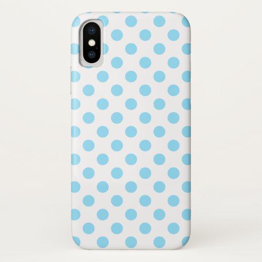 Coques Case-Mate iPhone Bébé pois bleu et blanc (Dos)