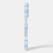 Coques Case-Mate iPhone Bébé rayures bleues (Verso / Droite)