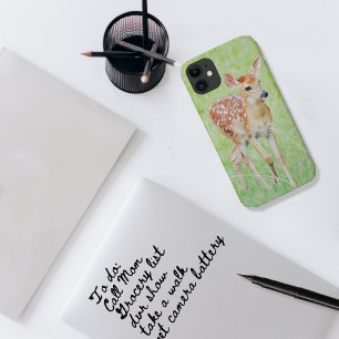 Case-Mate iPhone Case Bébé sauvage Fawn Deer Art Téléphone Case