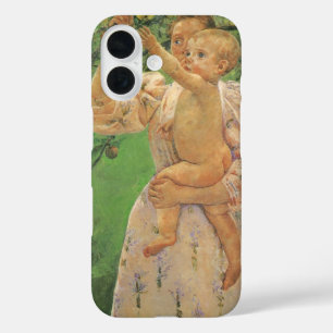 Coques iPhone 16 Bébé tendant la main vers une pomme de Mary Cassat