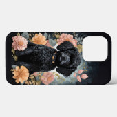 Coques Case-Mate iPhone Bébés mignons animaux | Joli chiot de caniche noir (Verso (horizontal))