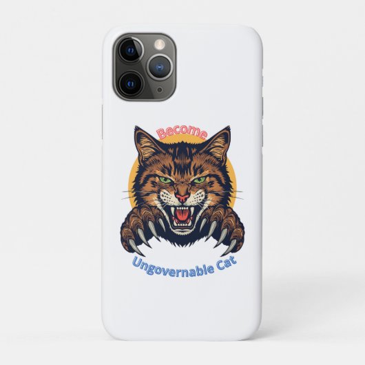 Coques Case-Mate iPhone Become Ungovernable Cat (Dos)