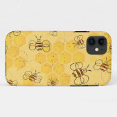 Coques Case-Mate iPhone Bee Buzzing Honey Bees mignonne (Dos (Horizontal))