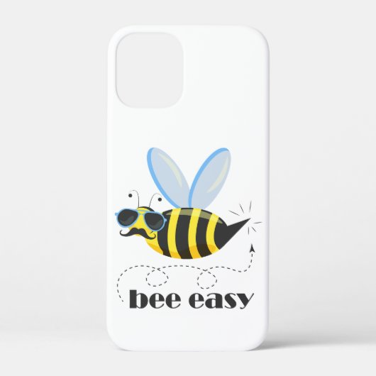 Coques Case-Mate iPhone Bee caractère avec mustache lunettes de soleil Bee (Verso)