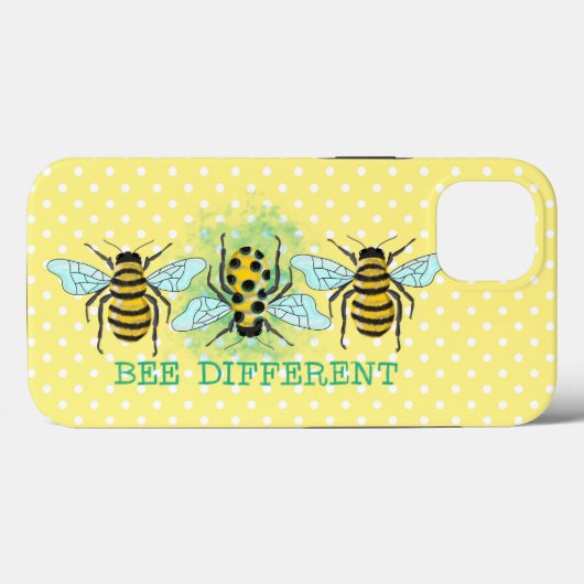 Coques Case-Mate iPhone Bee Different Bumble Bee Trio (Verso (horizontal))