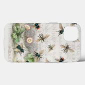 Coques Case-Mate iPhone Bee Honey Travailleur Queen Bees Antique (Verso (horizontal))