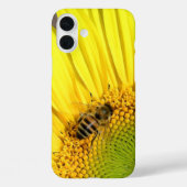 Coques Case-Mate iPhone Bee On Sunflower Gros plan (Verso)