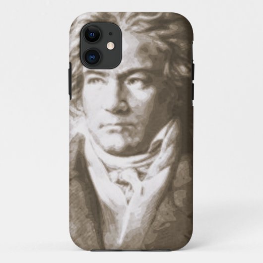Coques Case-Mate iPhone Beethoven À Sepia (Dos)