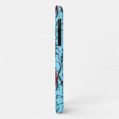 Coques Case-Mate iPhone Beetons sur bleu (Dos/Gauche)