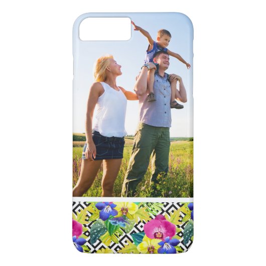 Coques Case-Mate iPhone Bégonia et palmettes faits sur commande d'orchidée (Dos)