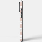 Coques Case-Mate iPhone Beige à carreaux rigide (Verso / Gauche)