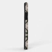 Coques Case-Mate iPhone Beige and Brown Retro circular shapes (Dos/Droite)