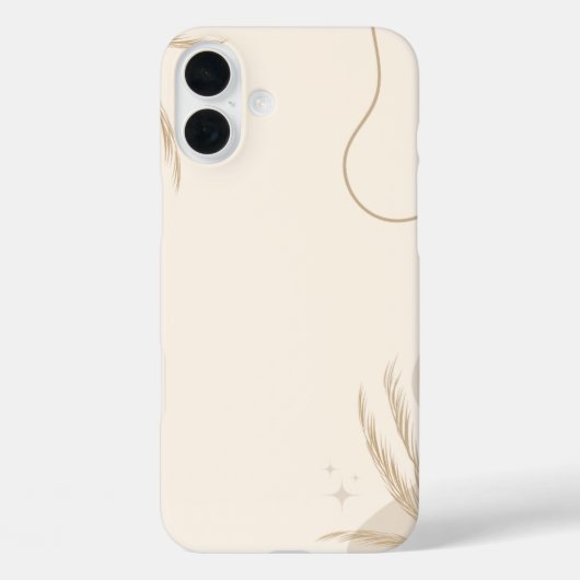 Coques Case-Mate iPhone Beige Brown Aesthetic Floral Linktree Background | (Verso)