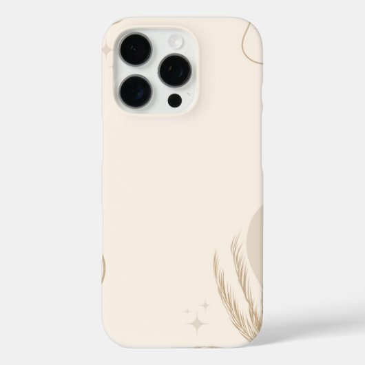 Coques Case-Mate iPhone Beige Brown Aesthetic Floral Linktree Background | (Verso)