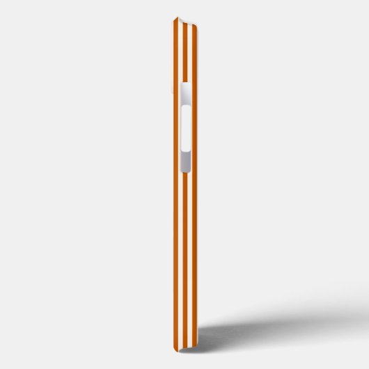 Coques Case-Mate iPhone Beige et orange brûlé cinq rayures motif (Verso / Gauche)