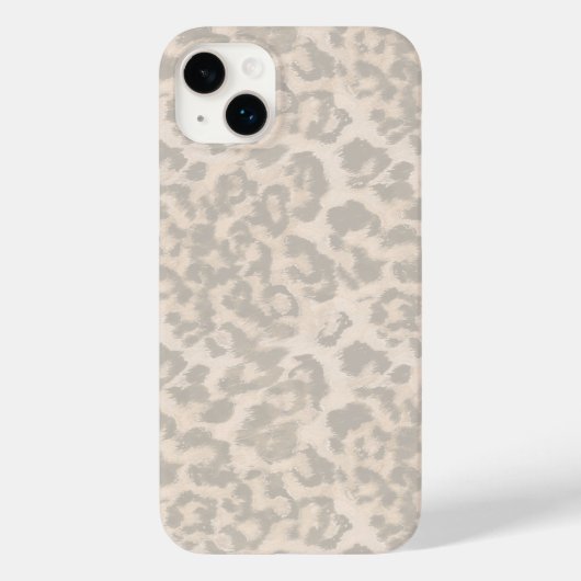 Coques Case-Mate iPhone Beige leopard print . (Verso)